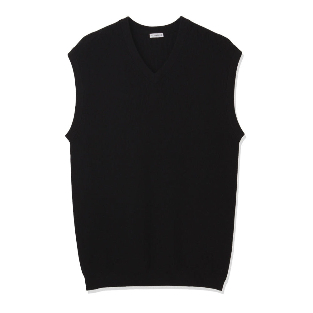スビンプラチナム ニットベスト ブラック | ＋CLOTHET ONLINE