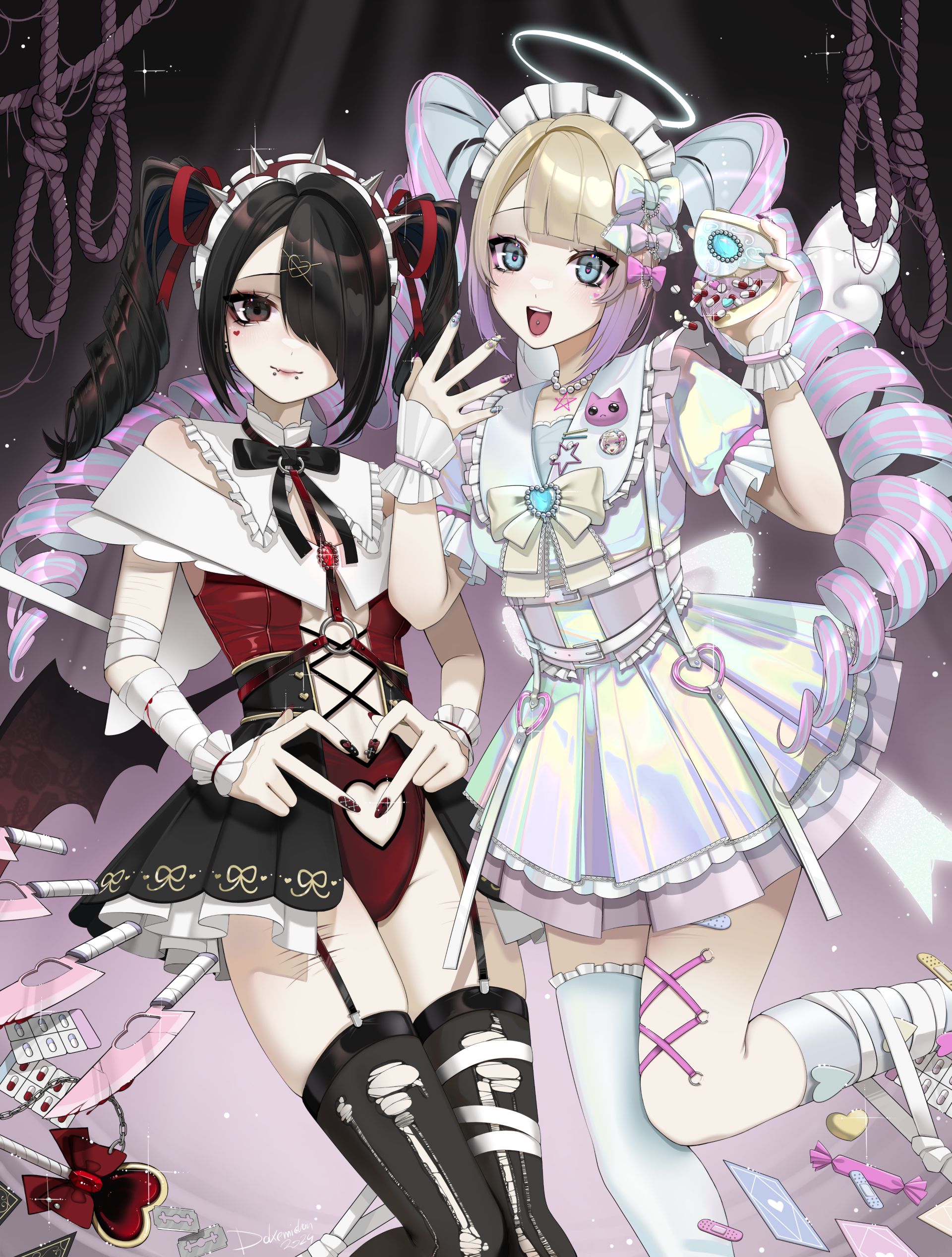 プリント/アメちゃん＆カンゲル【魔法少女Ver.】 – Dakemichan