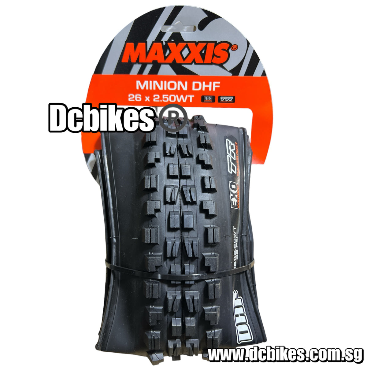 Maxxis 26 X 2.5 Minion DHF EXO 3C MTB Trail Tubeless Ready Folding
