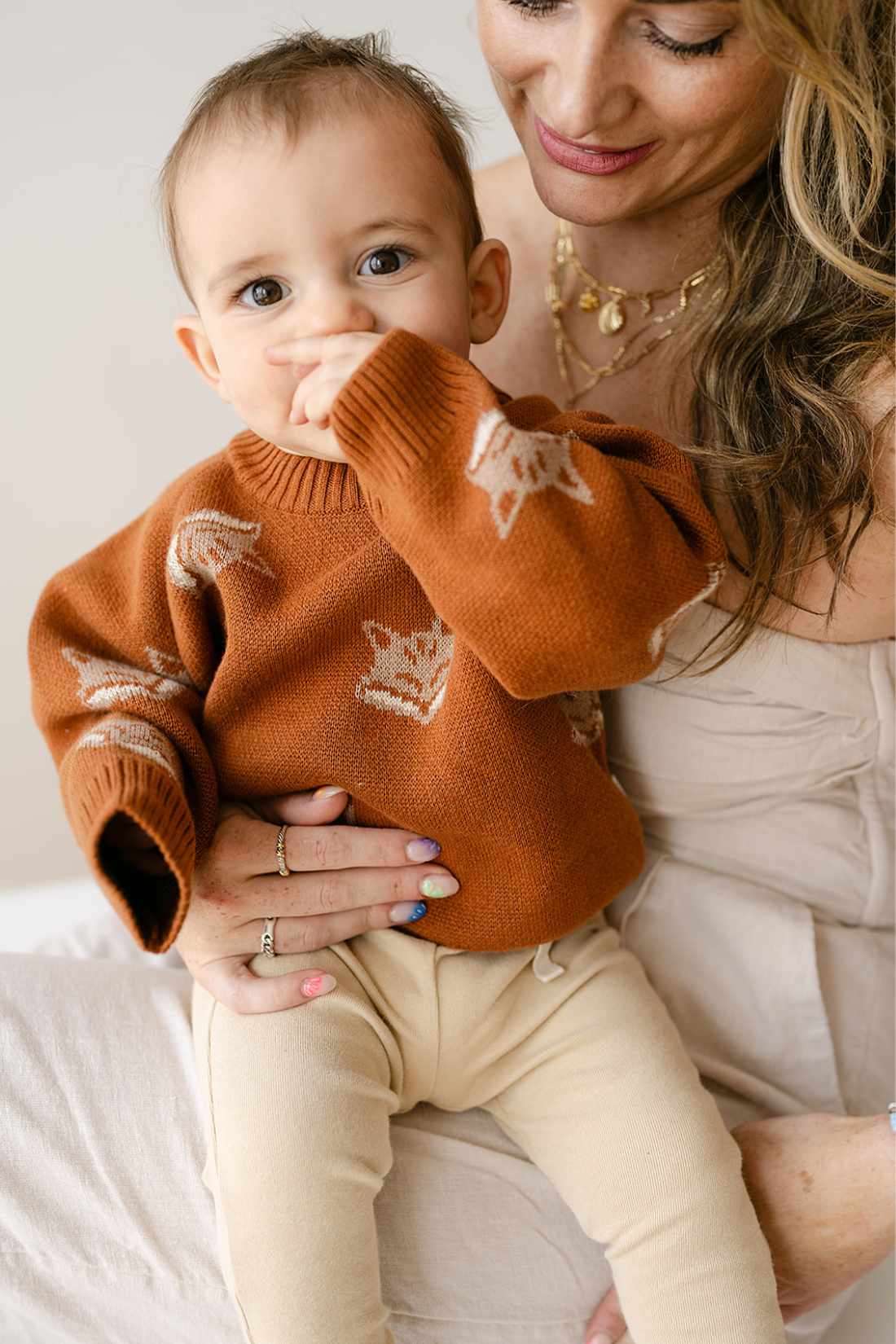 babyboywearingorganiccottonkni
