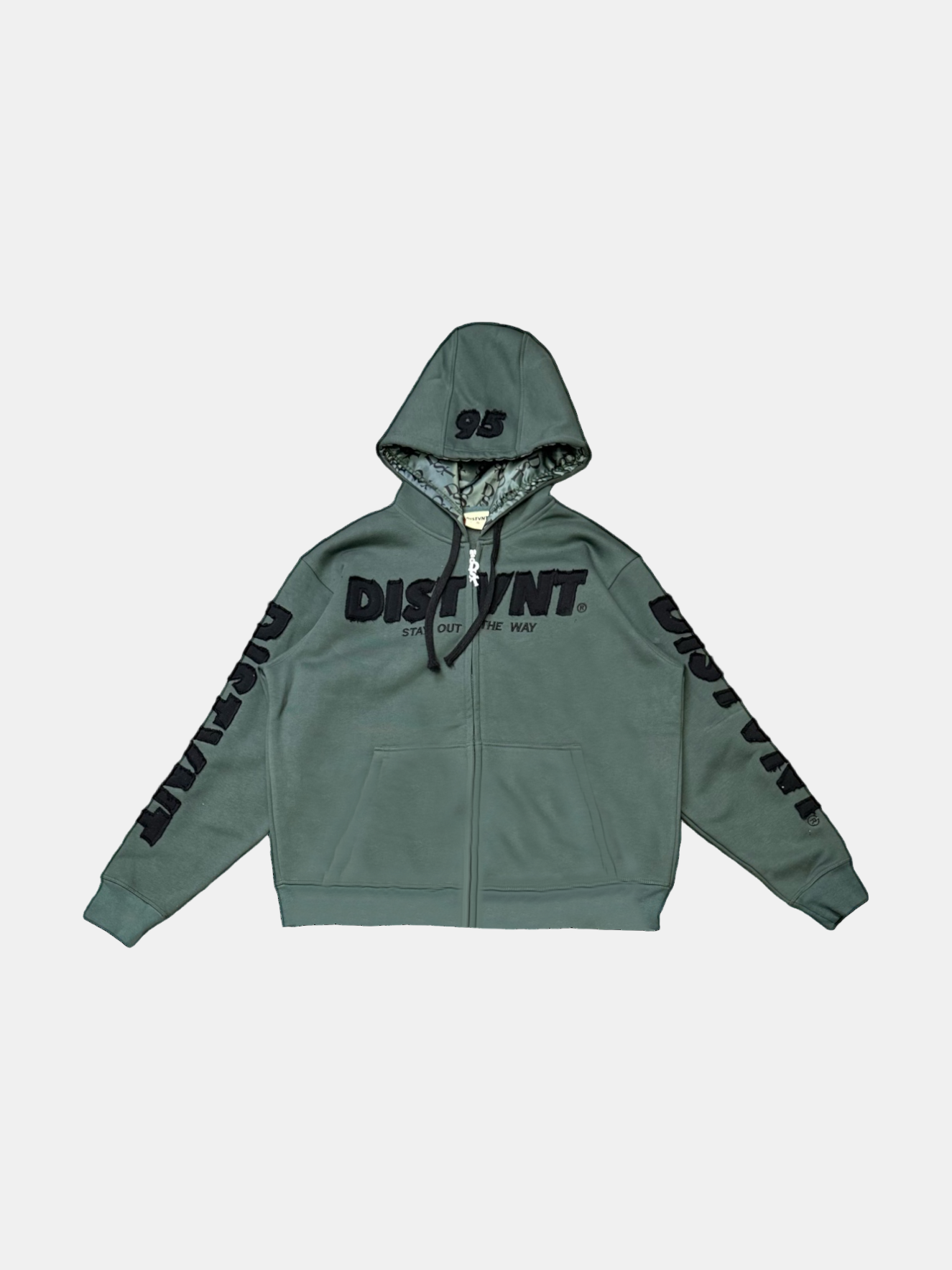 HEAVYWEIGHT Distressed Zip Hoodie
