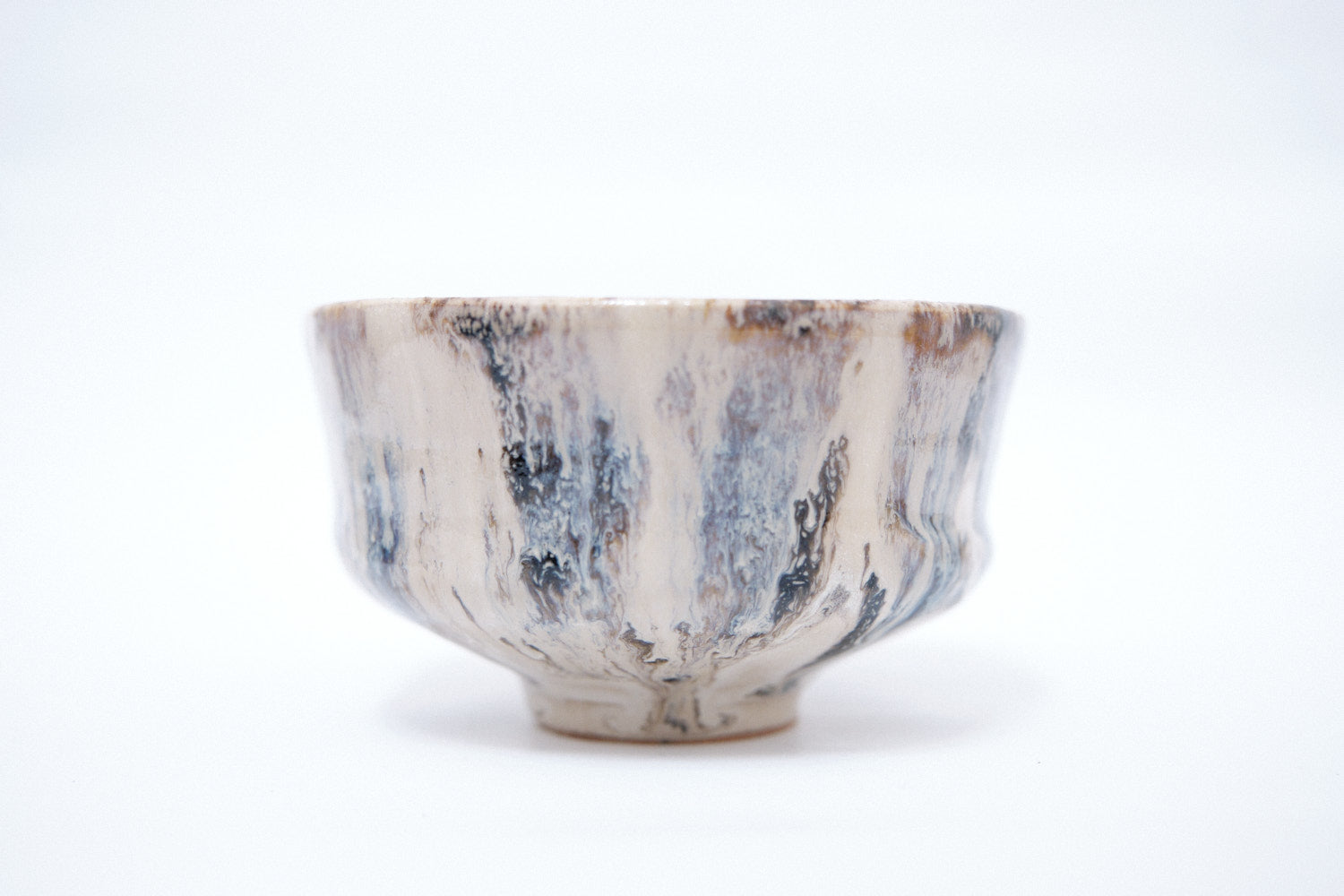 Tea Ware] One-of-a-kind Matcha Bowl (Stained Silver) - handmade in
