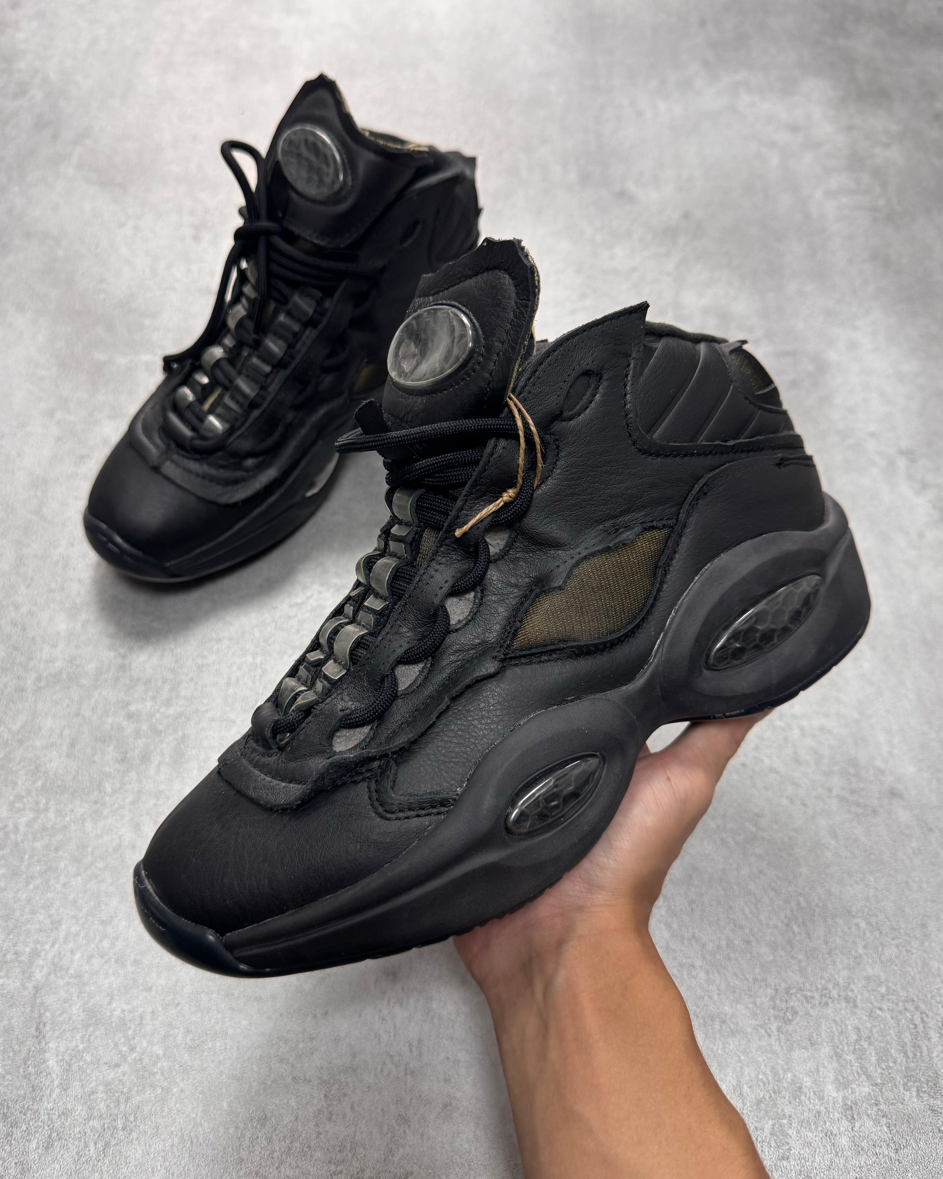 Reebok x Maison Margiela Question Mid Black Sneakers – Dolce Vita Hub
