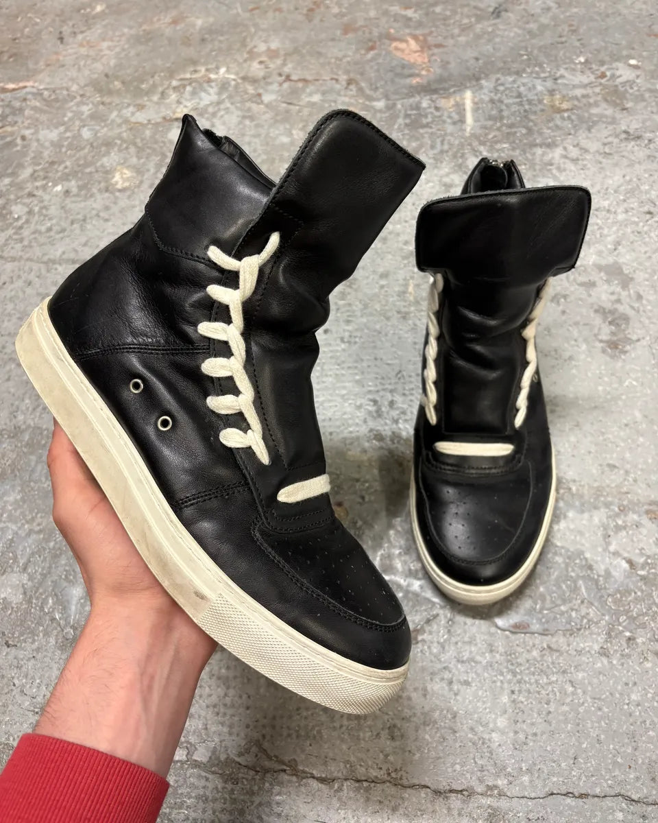 Kris Van Assche Black Leather Laced Sneakers – Dolce Vita Hub