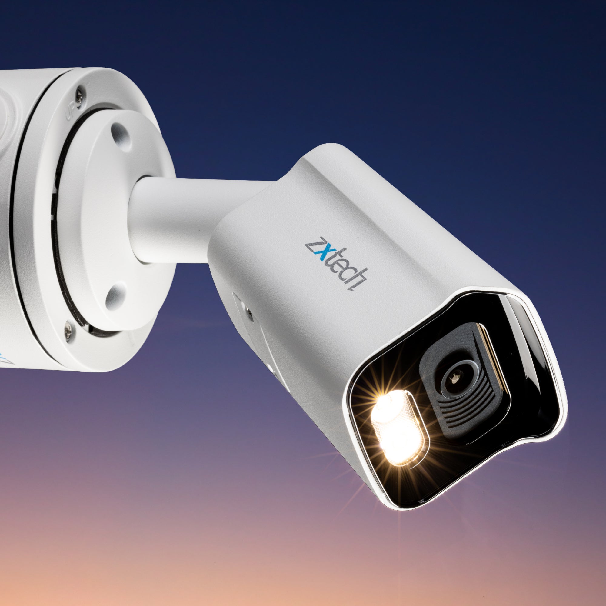 Zxtech 4K Colour Night‑Vision Bullet Camera – AI Face Recognition