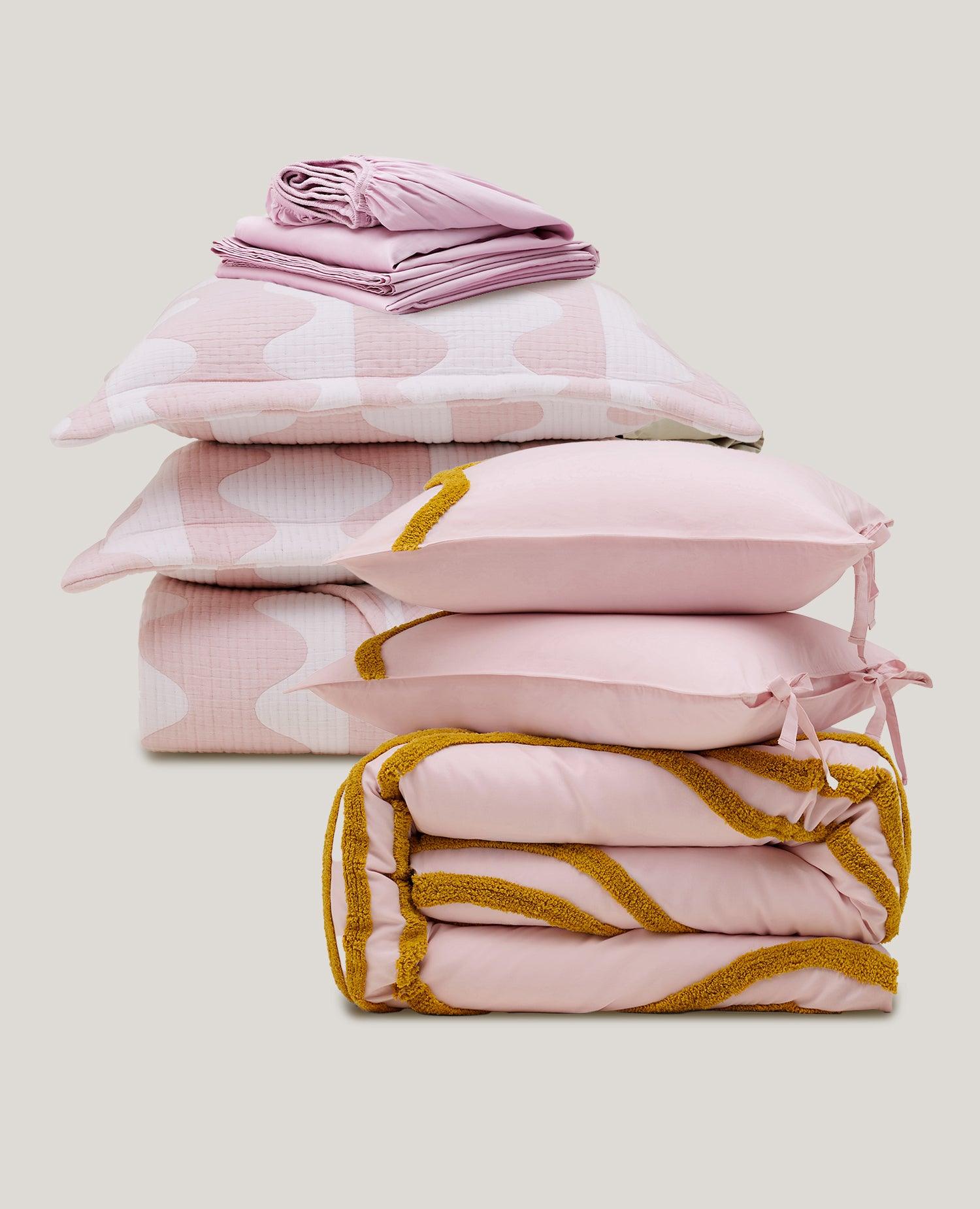 R&D.M.o-☆今期新品未使用STEWART BLANKET ピンク Tranquil Wave