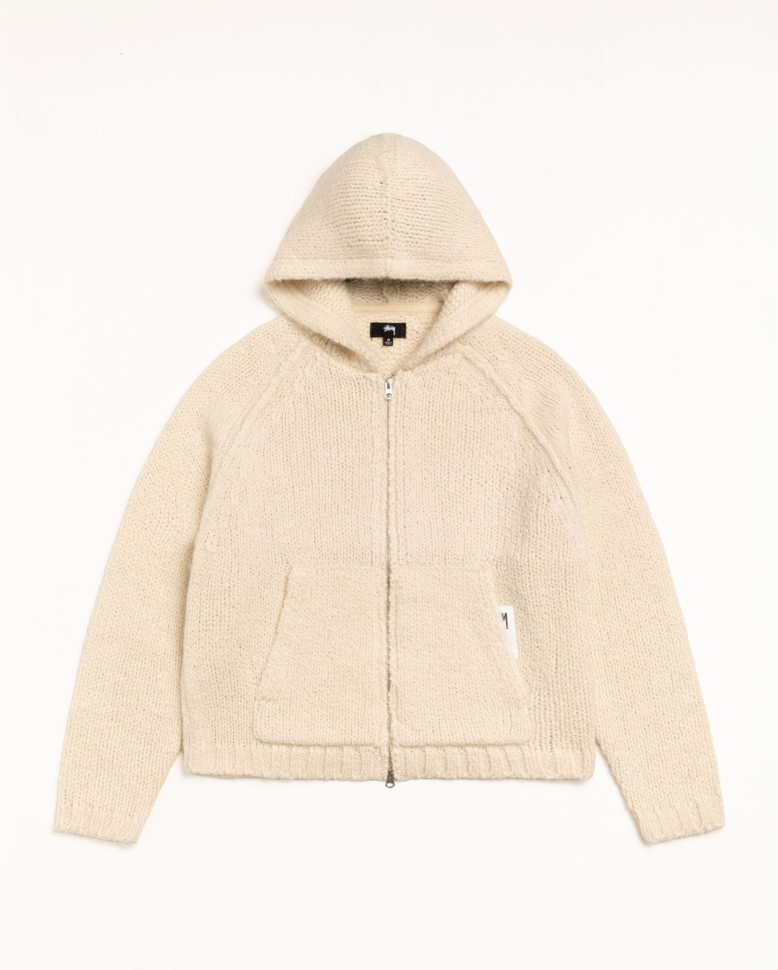 Chunky Knit Zip Hoodie – Ivory | Knits | Stüssy Europe