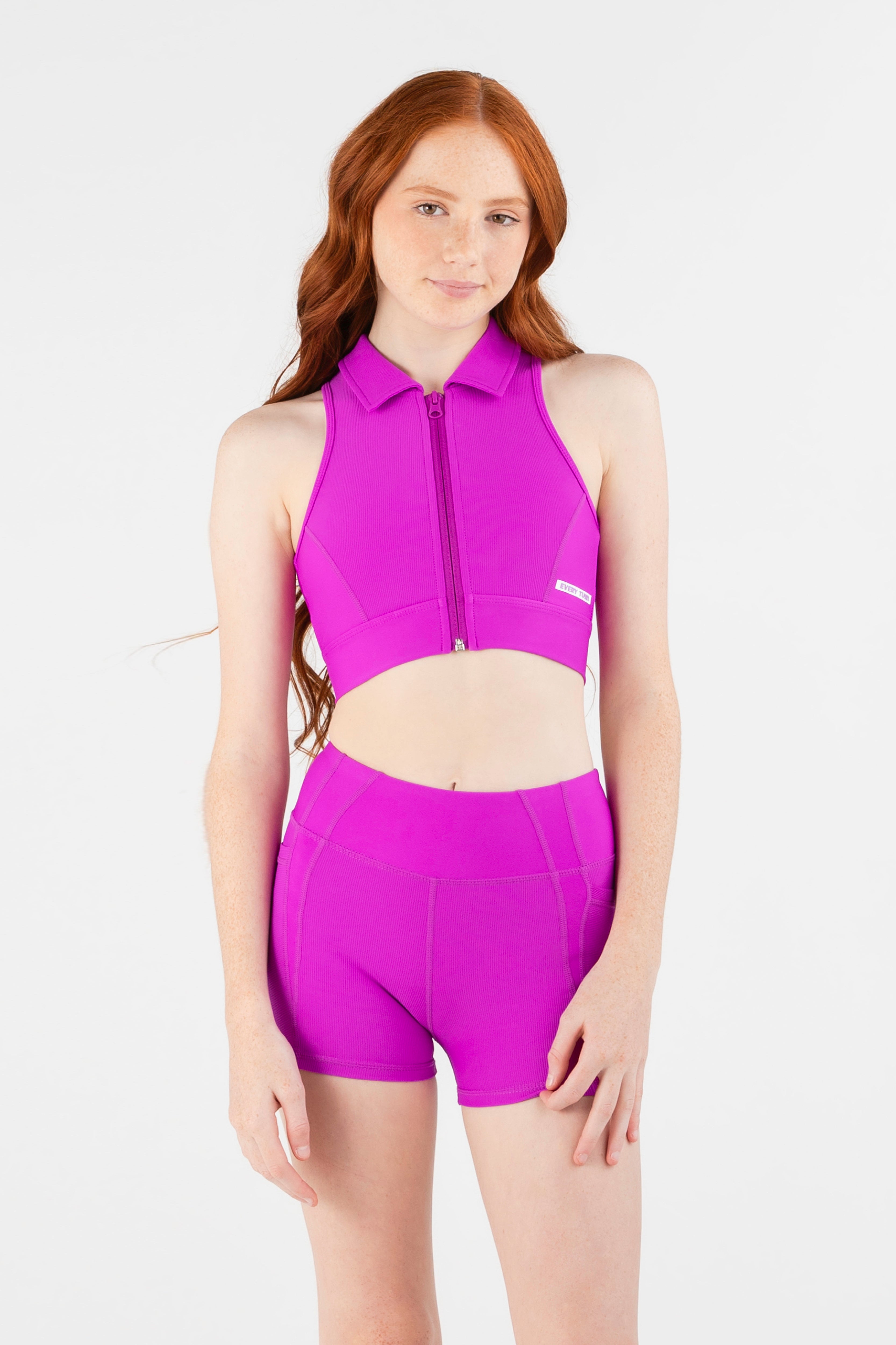 Hot Shot Crop Top - Very Fuchsia | Every Turn
