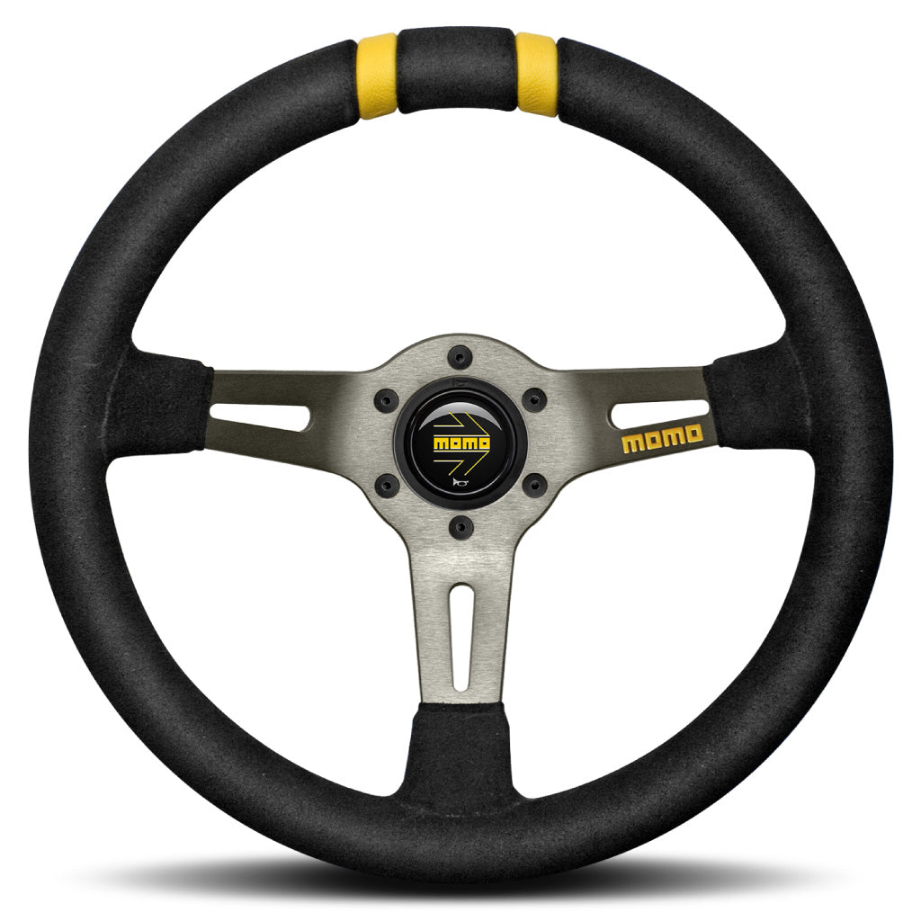 MOMO Mod. Drift Drifting Steering Wheel - Black Suede Anthracite Spoke