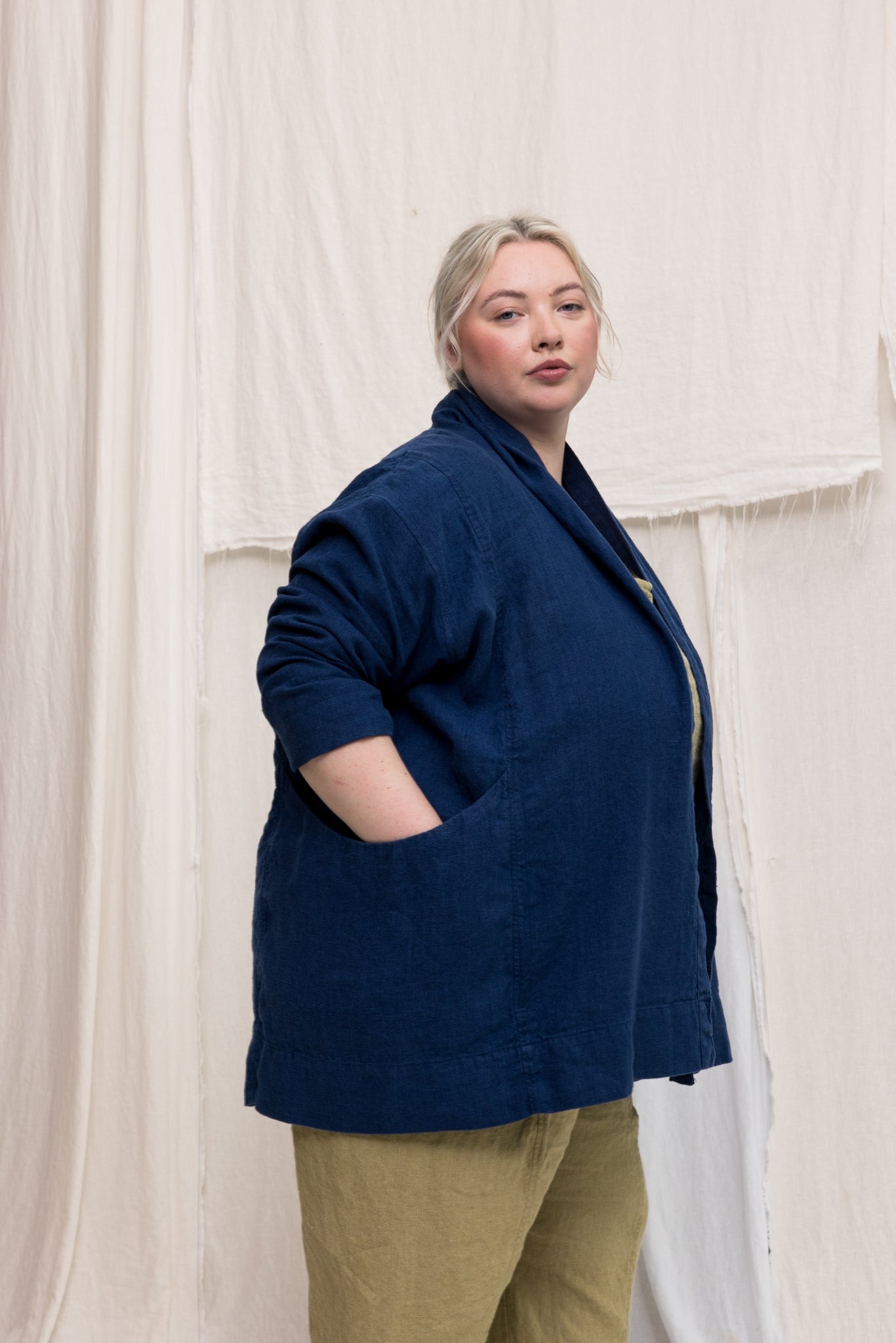 Clyde Jacket in Midweight Linen – Elizabeth Suzann