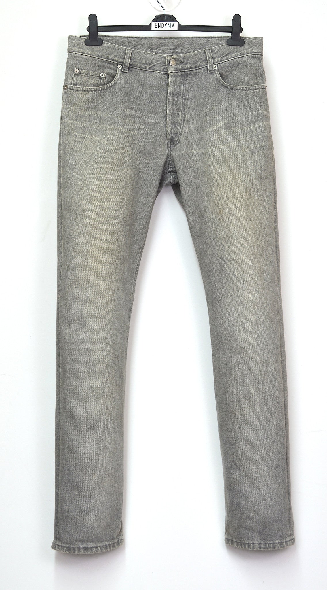 Helmut Lang 1999 Vintage Grey Sanded Denim Classic Jeans – ENDYMA