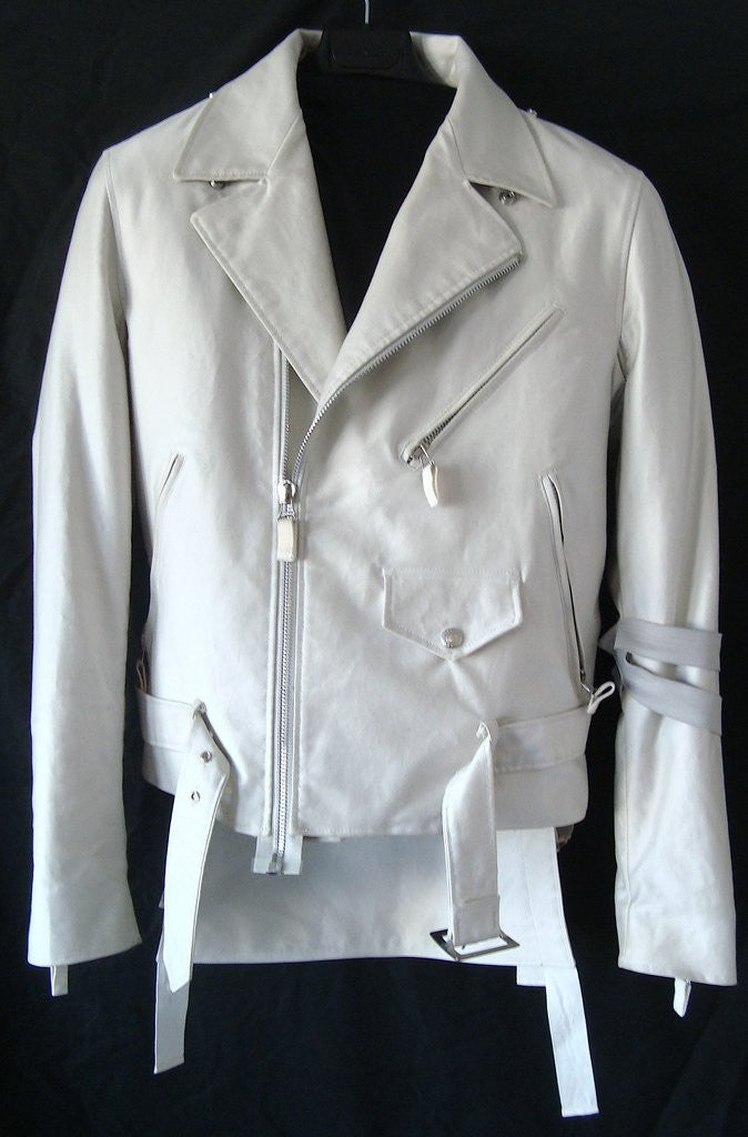 Helmut Lang 2004 Bondage Biker Jacket with D-rings and Zipped Kilt