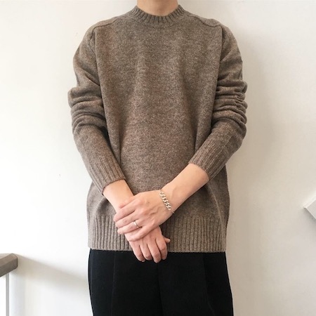 nonnative(ノンネイティブ) OFFICER SWEATER SHETLAND WOOL YARN/正規