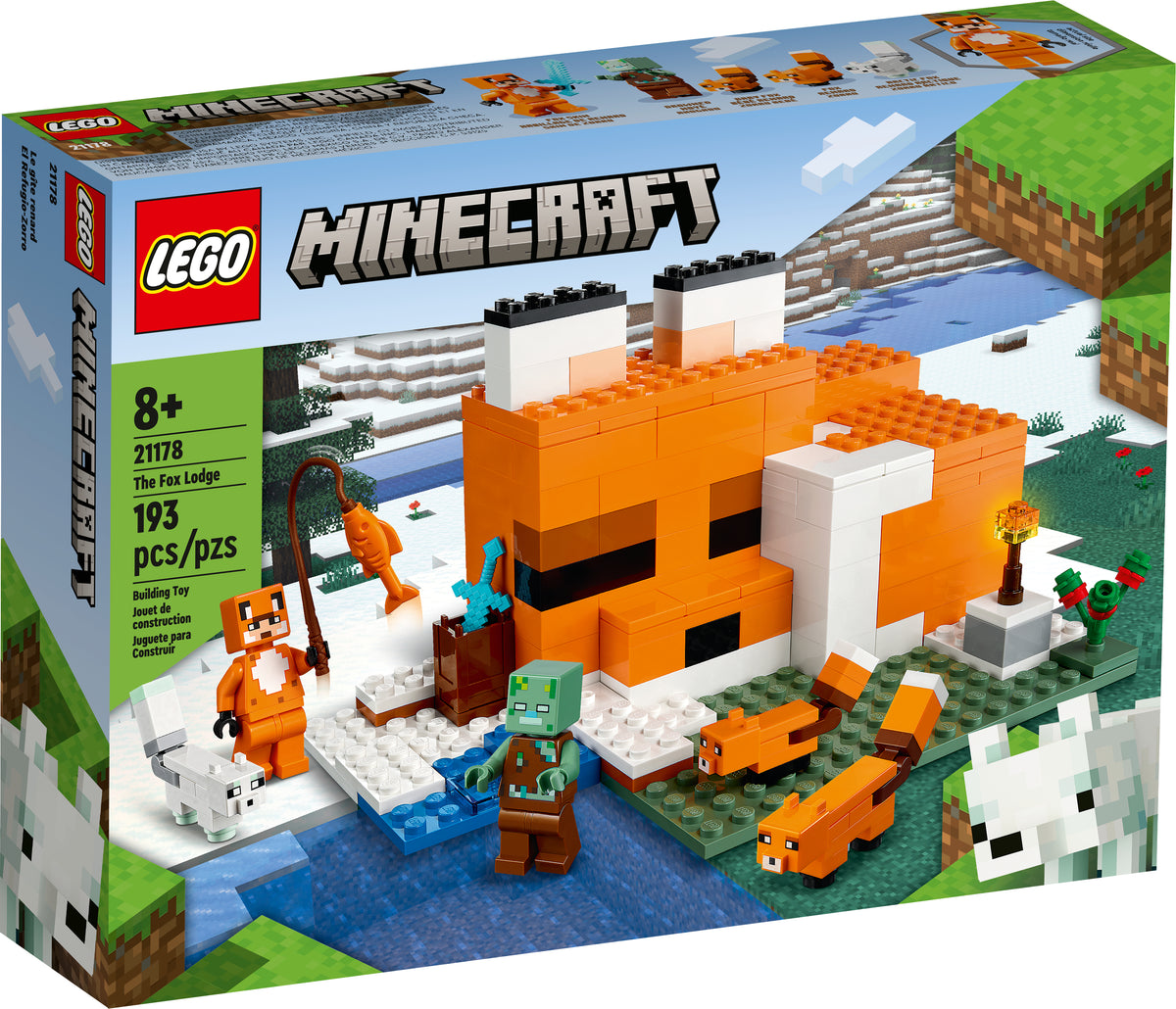21178 LEGO® Minecraft™ - The Fox Lodge - 193 Pieces – Factory