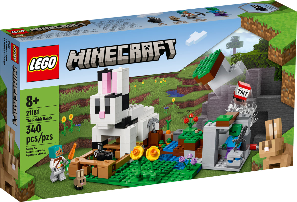 21181 LEGO® Minecraft™ - The Rabbit Ranch - 340 Pieces – Factory