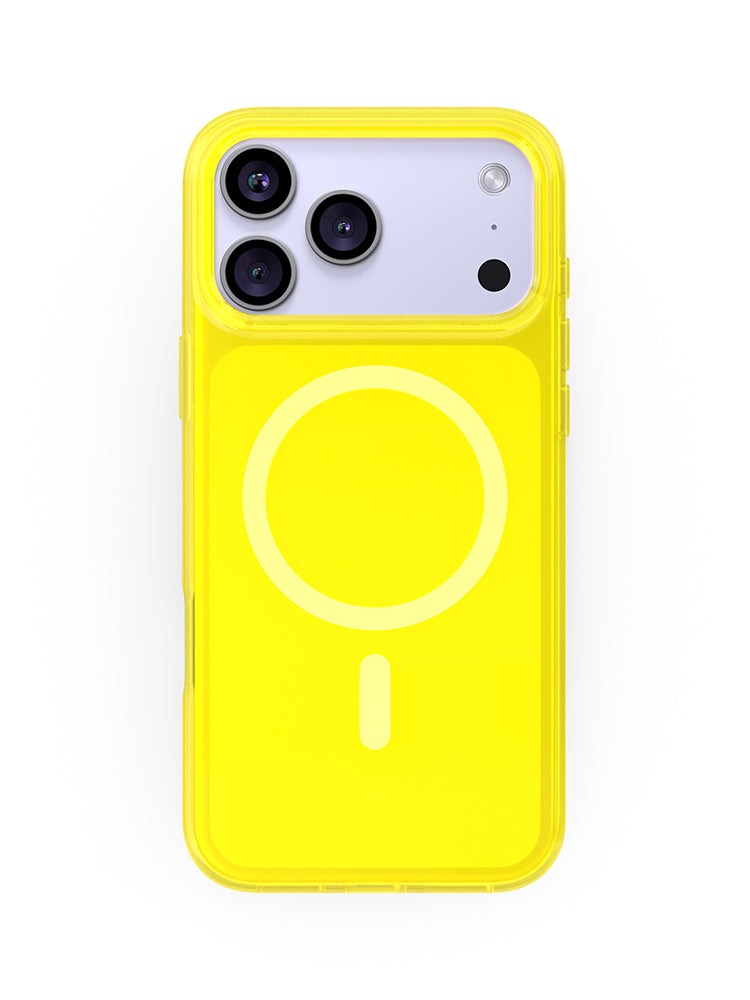 Neon Yellow Crystal Clear iPhone Case – Felony Case