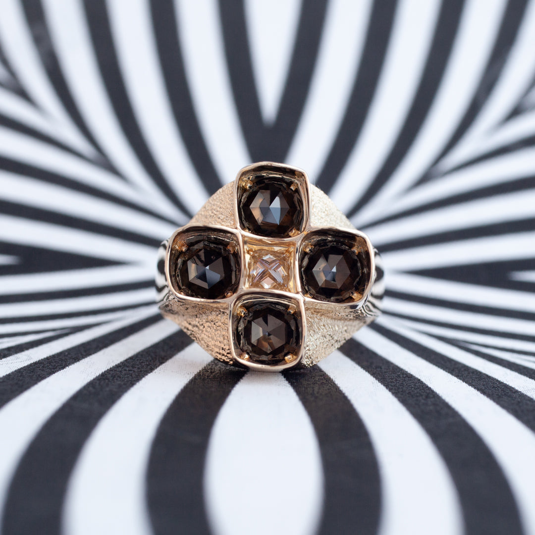 Ambiguous Object | Kokichi Sugihara 3D Optical Illusion Diamond Ring