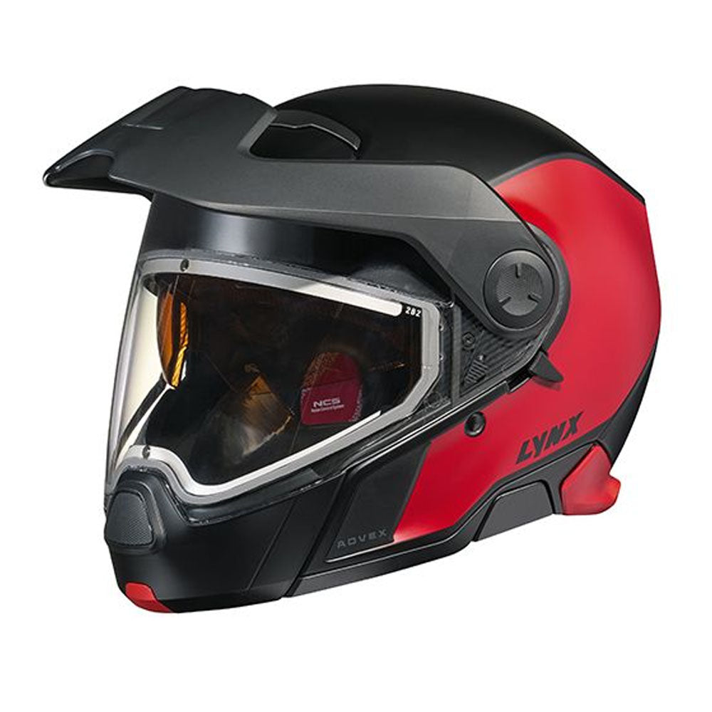 Ski-Doo Lynx Advex Radiant Sport Snowmobile Modular Helmet Fire Red