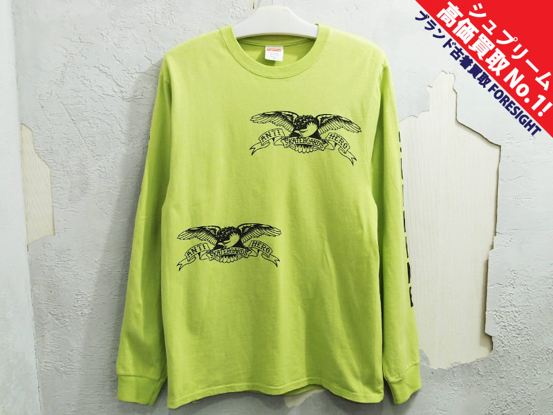 Supreme×ANTIHERO 'Long Sleeve Logo Tee'長袖 Tシャツ ロンT ロング