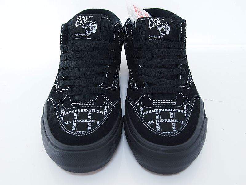 Supreme×VANS Half Cab Pro ハーフキャブ プロ 黒 ブラック 8.5 26.5