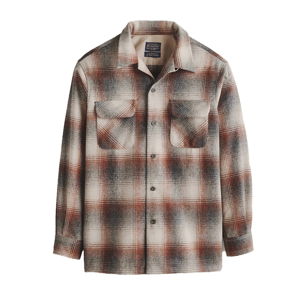 Pendleton | Board Shirt Red Mix/Grey Mix Ombre 24' | Flannel