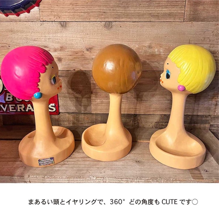 A倉庫】アメリカ雑貨 ヘッドマネキン ディスプレイ HEAD MANNEQUIN
