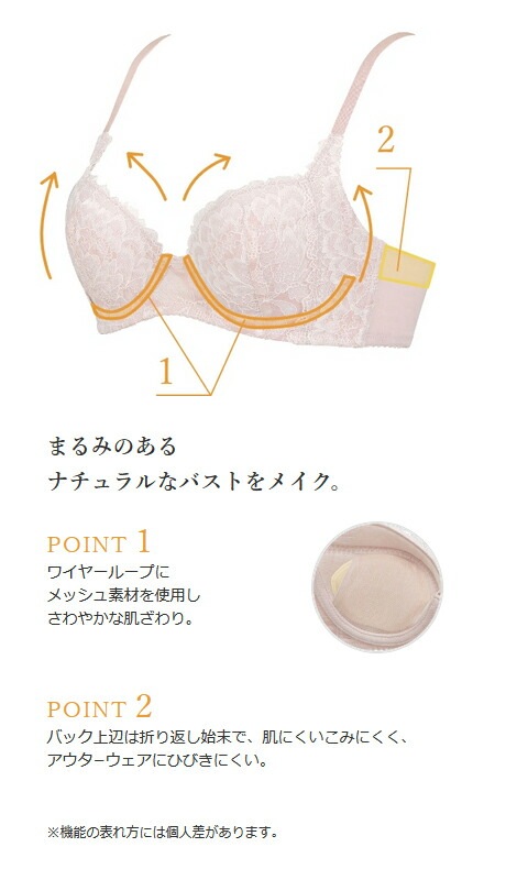 ワコール LASEE ラゼ 95G ブラジャー やさしくつつみ上向きバスト 3/4