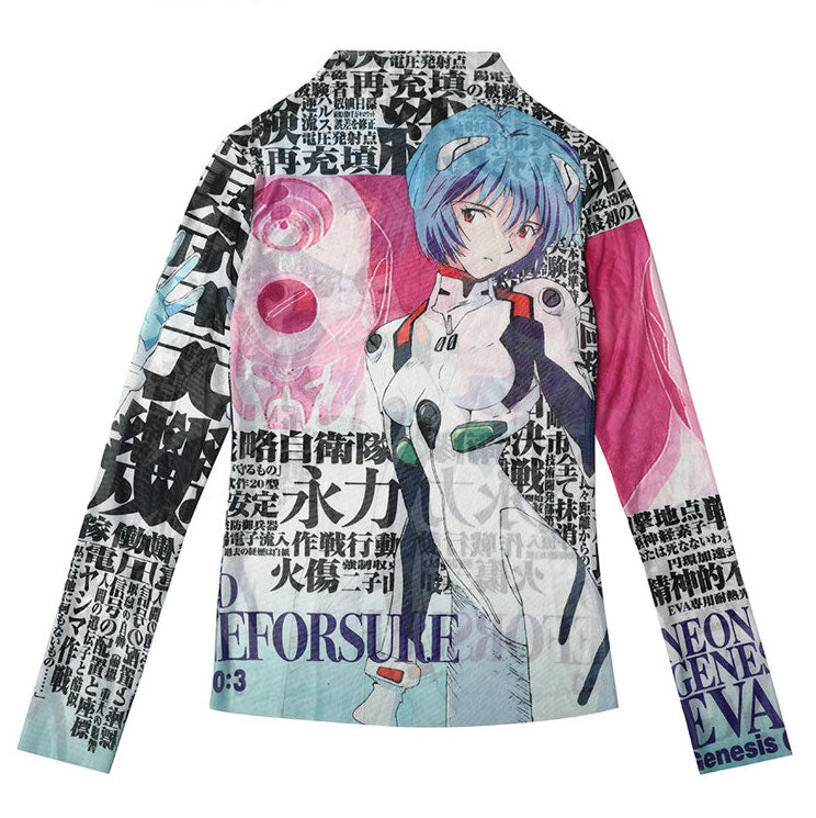 NGE Ayanami Rei Mesh Top | AONE4SURE x Toryondacloud – Glitch Cupids