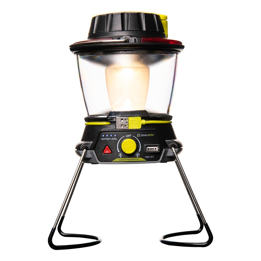 Lighthouse 600 Camping Lantern, Hand Crank & USB Power Hub | Goal Zero