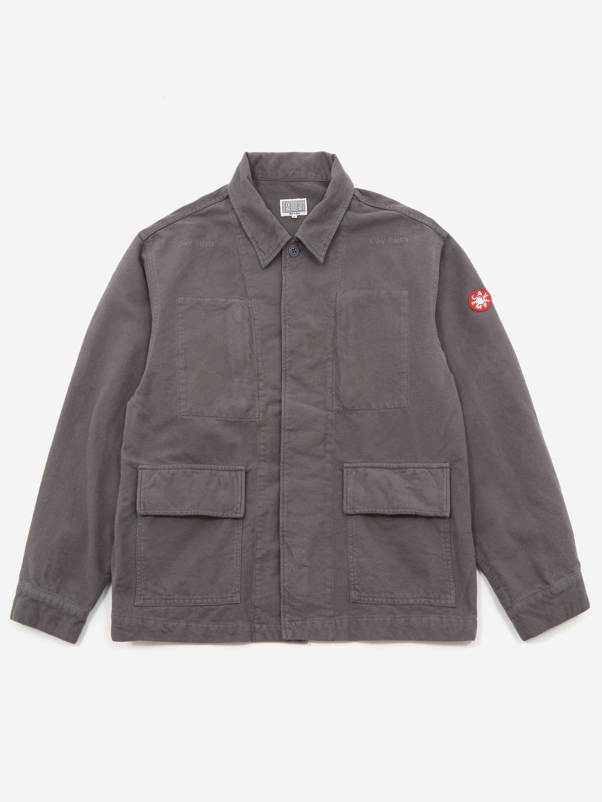 C.E Cav Empt Brushed Soft Cotton Jacket - Grey – Goodhood