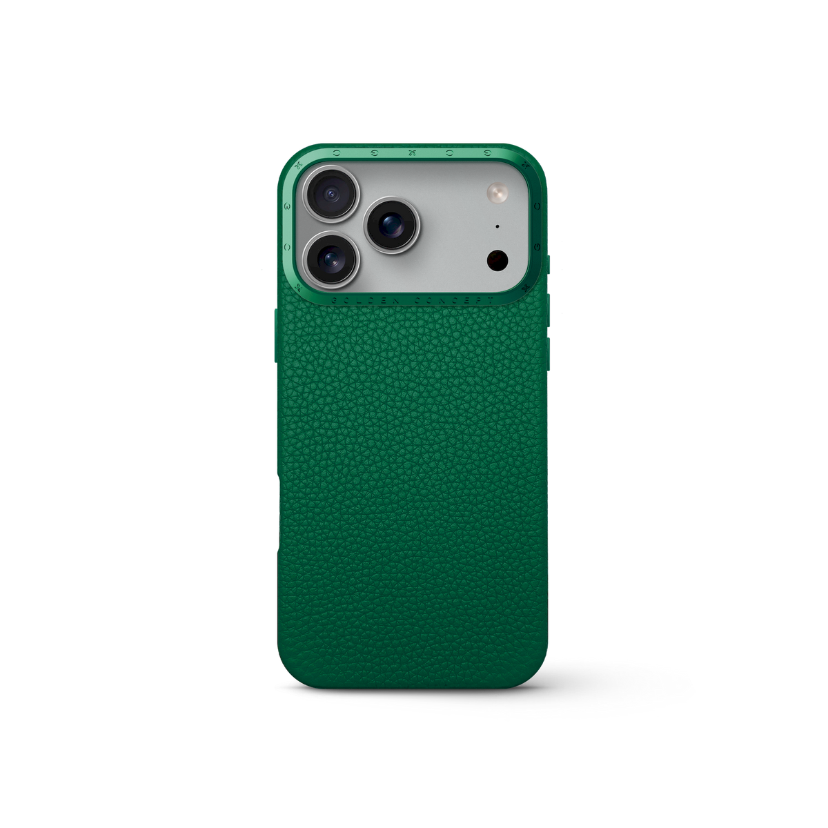 Green Leather Case for iPhone 17 Pro, Pro Max & Air | GOLDEN