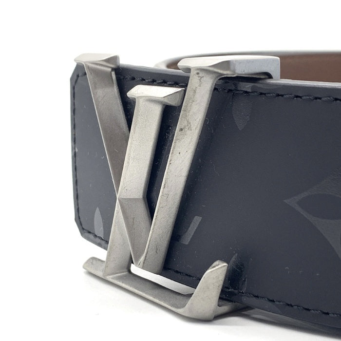 Louis Vuitton ルイヴィトン レザーベルト LV ピラミッドバックル