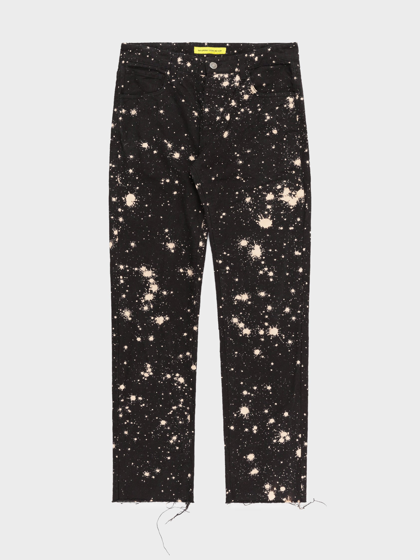Buy Raf Simons Bleach Splatter Jeans Online at Groupie
