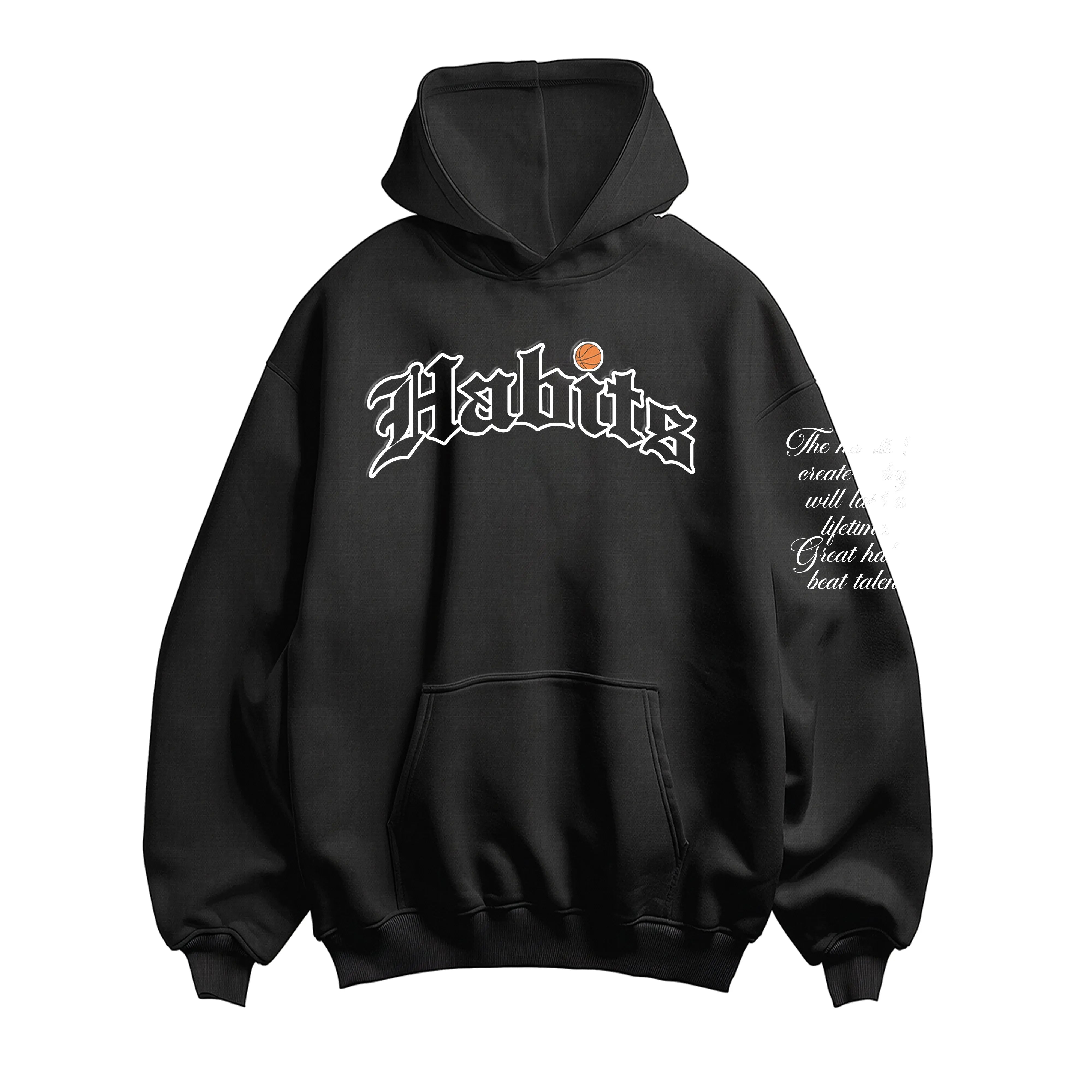 Black Academy Hoodie - Habits 365