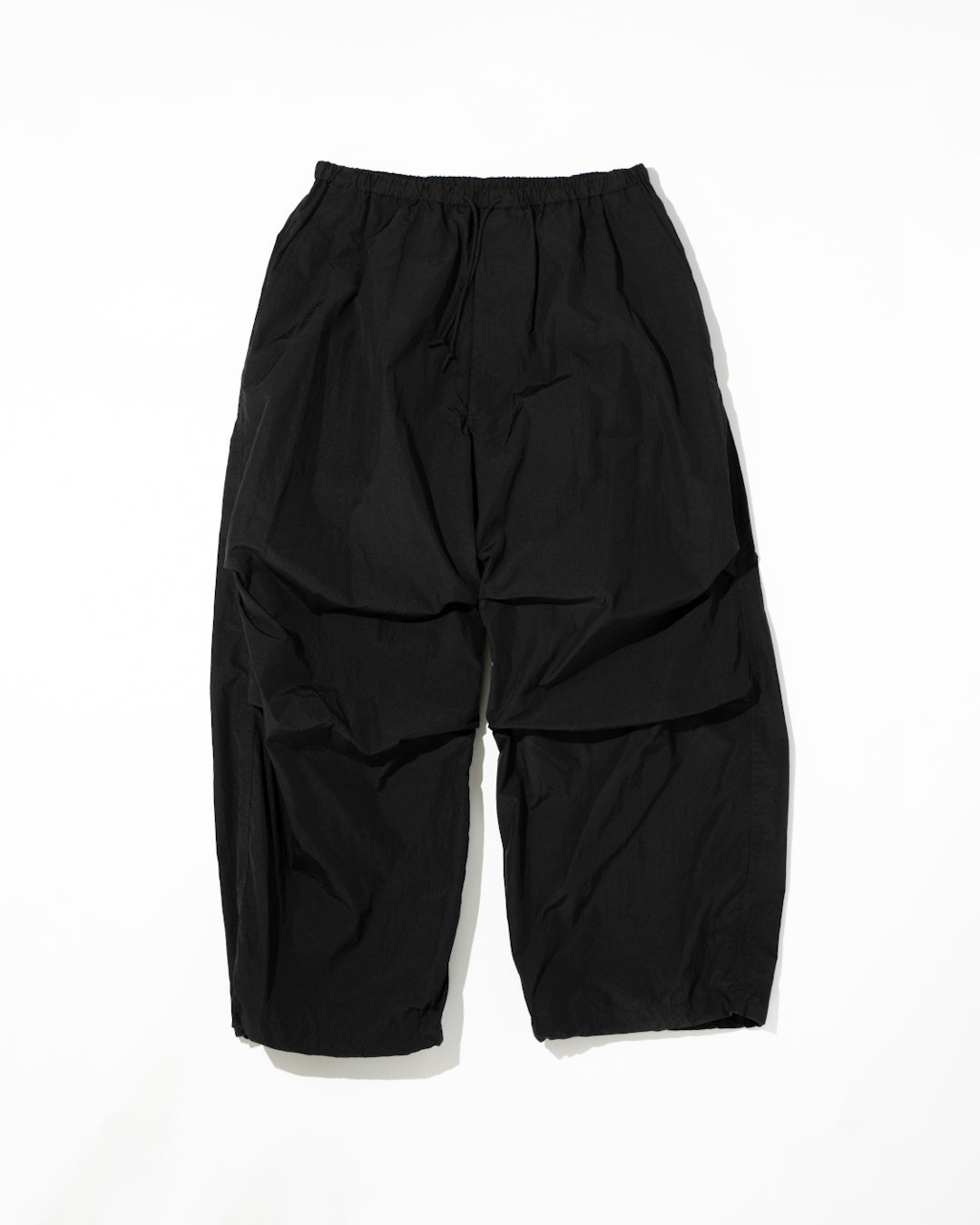 THE DAY(ザ デイ) WINDS-DAY COTTON NYLON KNEE TUCK PANTS BLACK