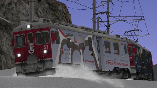 レーティッシュ鉄道ABe4/4型電気機関車ベルニナ線100年記念塗装 ABe4/4