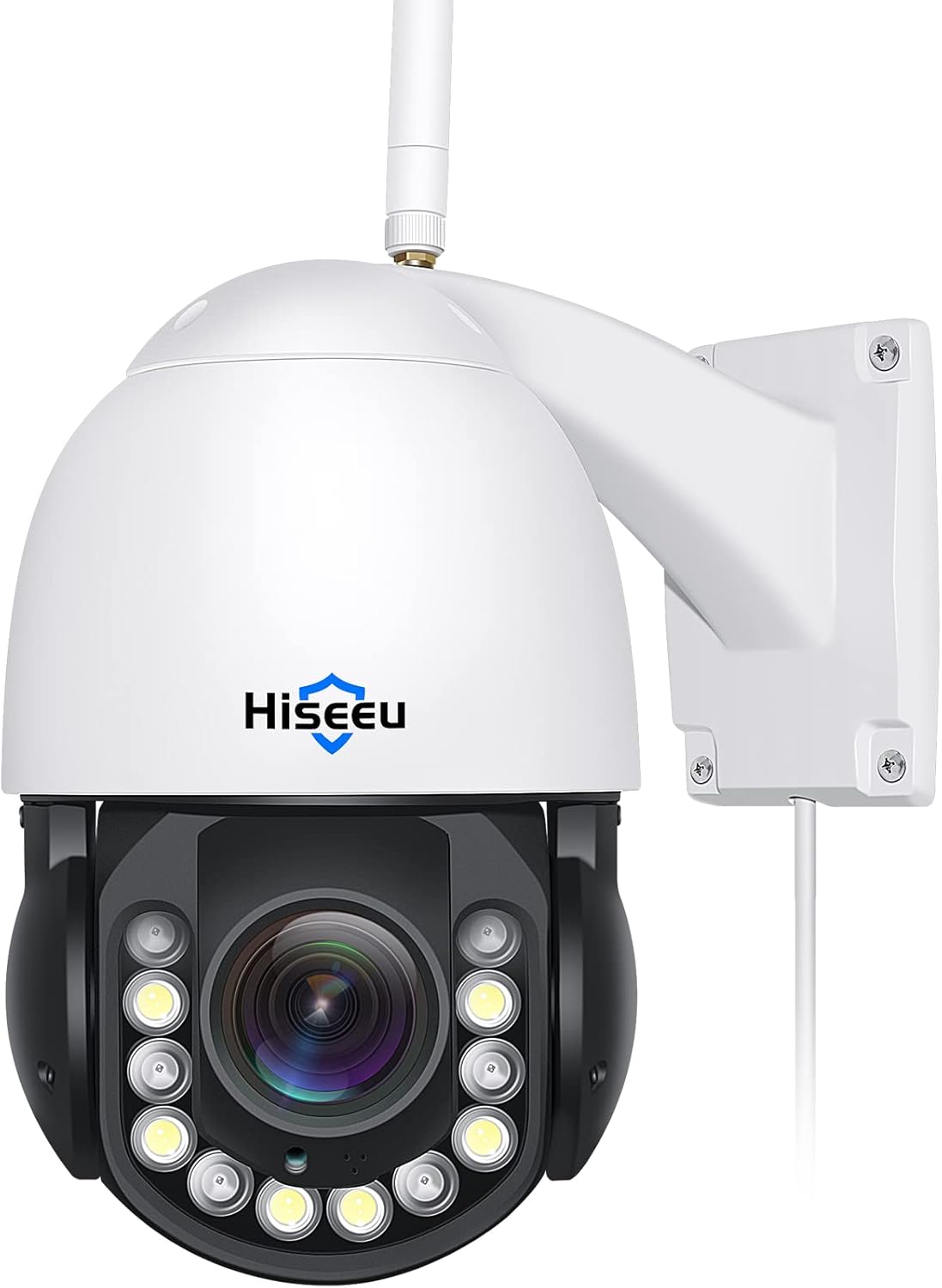 30倍光学ズーム】 防犯カメラ Hiseeu屋外300万画素防犯カメラ wifi