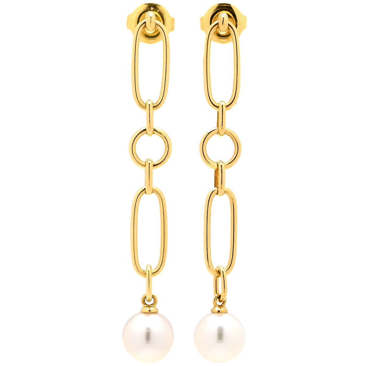 ミキモト MIKIMOTO M Code PE-1733PK イエローゴールド ピアス Mコード