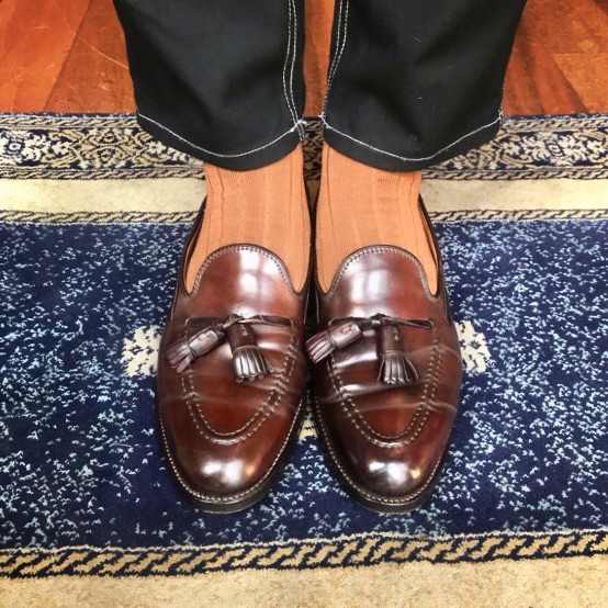 ALDEN 563 タッセルローファー コードバン お買い上げ頂きました【店頭