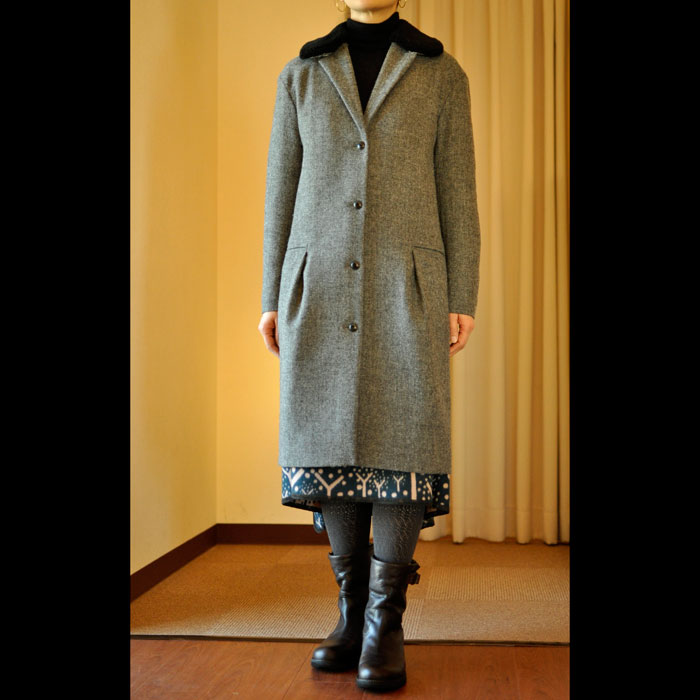 ミナペルホネン lewis コート #gray | Lin total fashion place blog