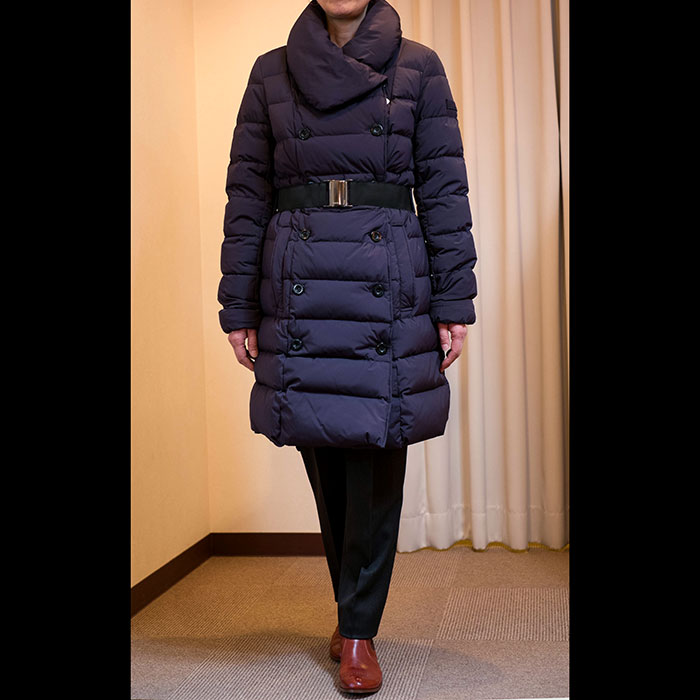 TATRAS [タトラス] ベルト付WダウンコートTERESA NAVY 42サイズ