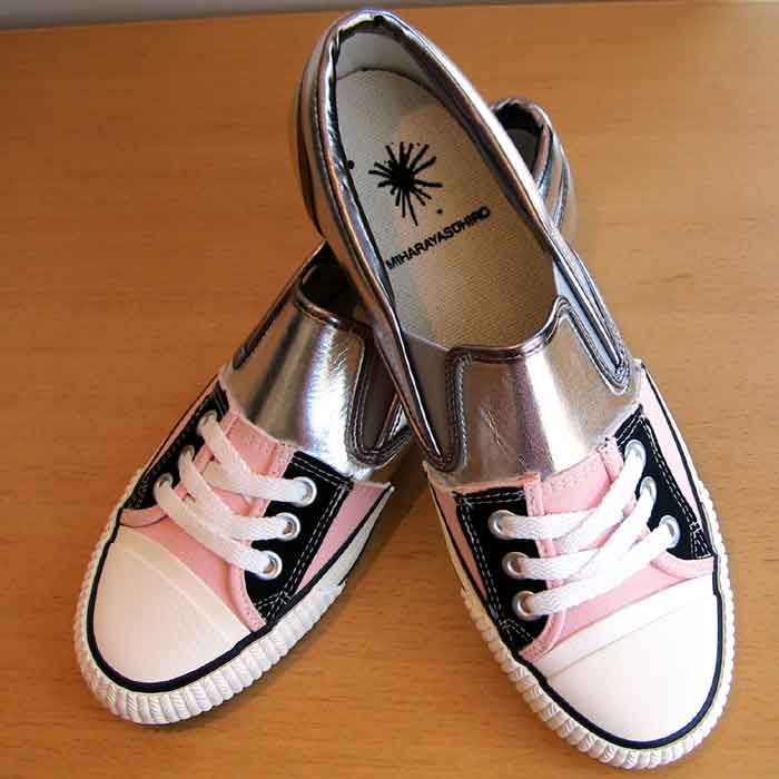 ミハラヤスヒロ半分コンバーススリッポンPINK | Lin total fashion