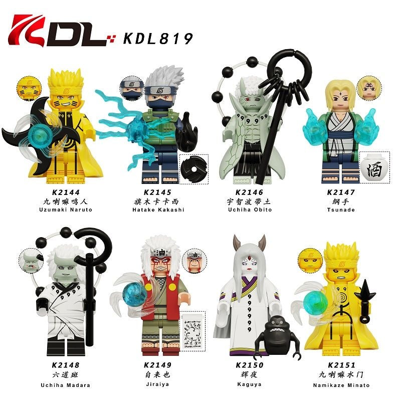 KDL819 Naruto Uchiha Obito Tsunade Minifigs – INGBRICKS