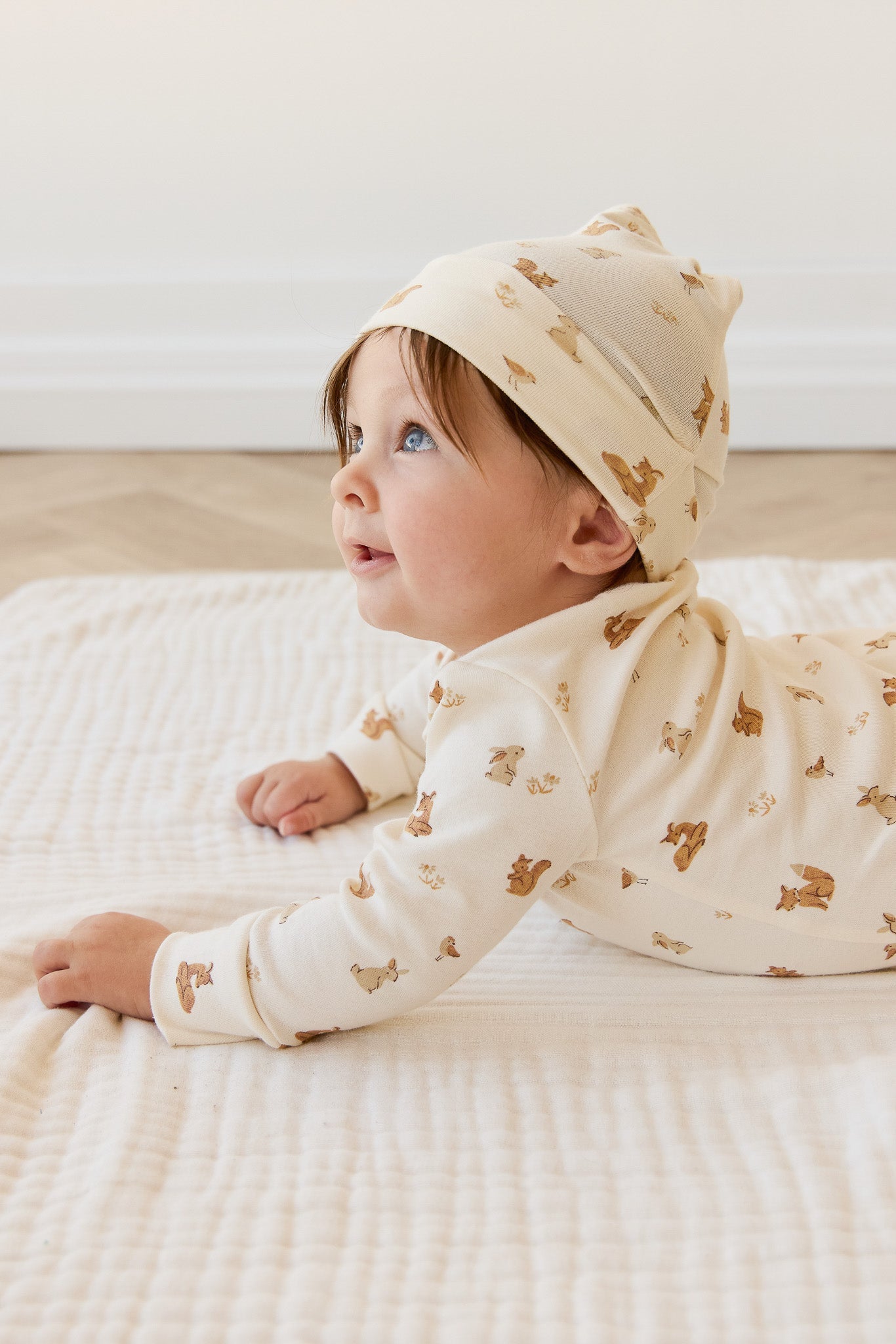 Organic Cotton Reese Zip Onepiece - Forest Friends – Jamie Kay USA