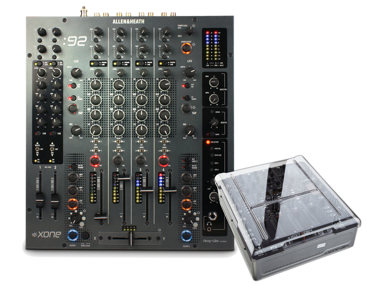 Allen & Heath Xone:92 Fader 6 Channel DJ Mixer W/ Decksaver (B