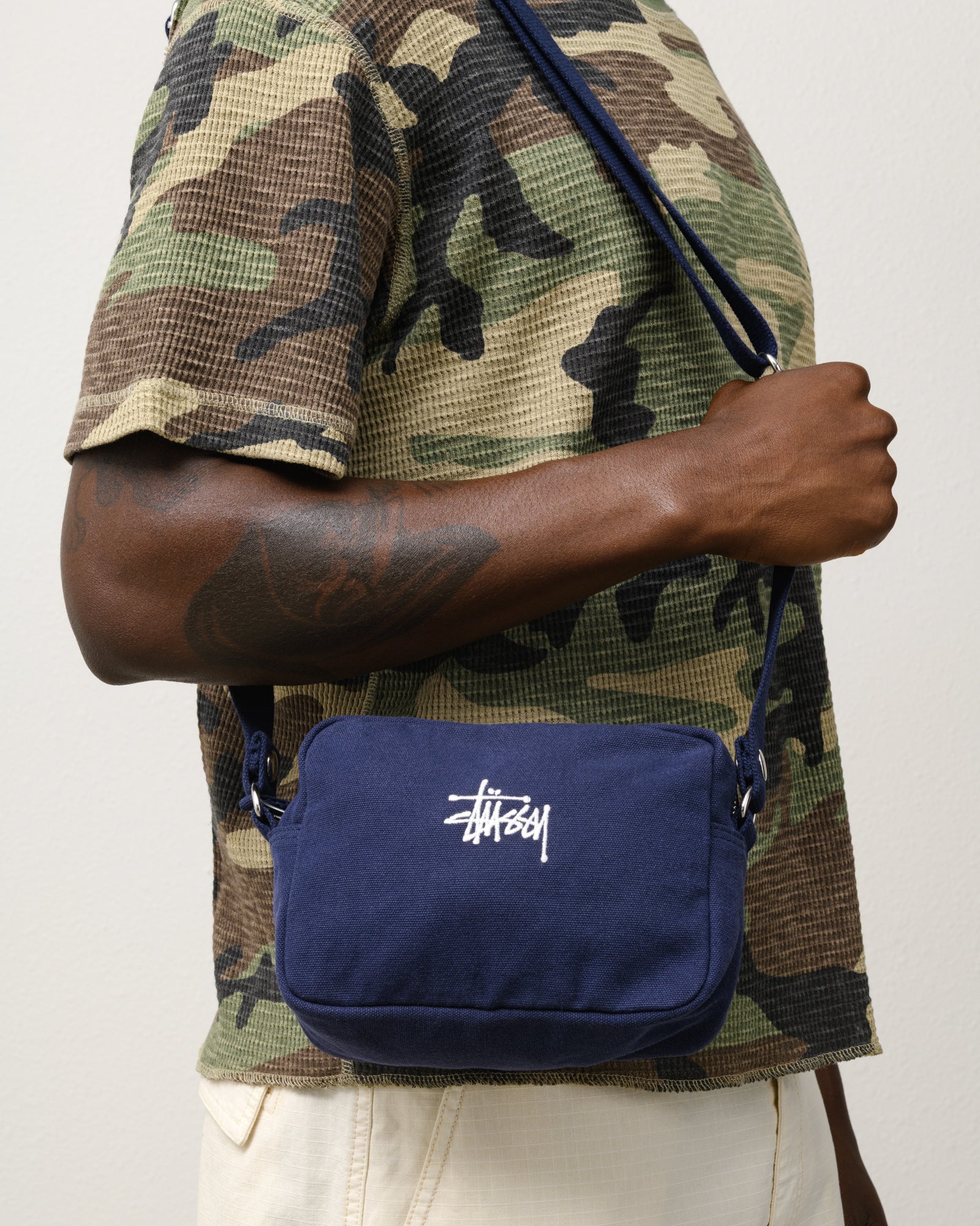 Canvas Pouch – Navy | Accessories | Stüssy Japan