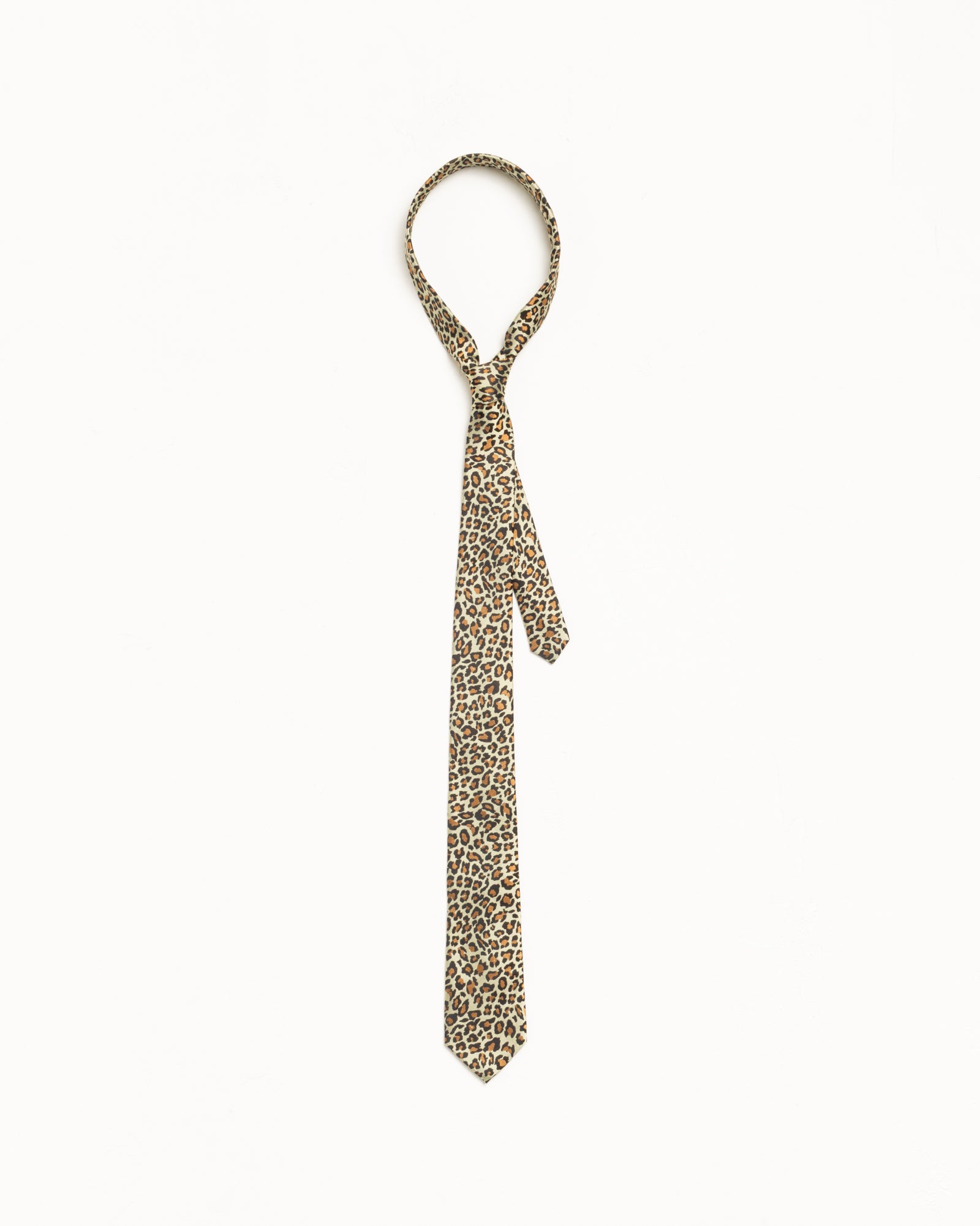 Jacquard Leopard Tie – Tan Leopard | Accessories | Stüssy Japan