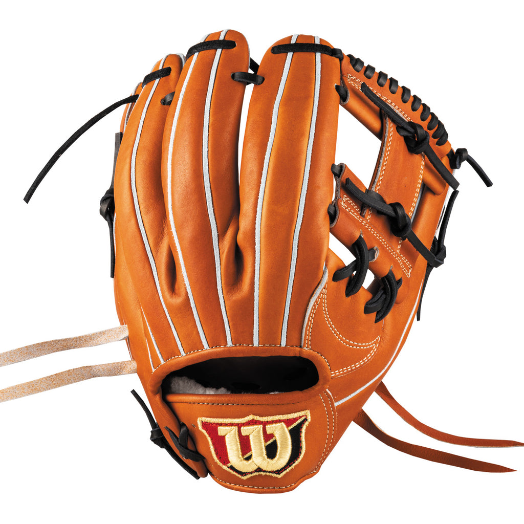硬式用 Wilson Staff DUAL 内野手用 87型 - Tオレンジ by Wilson Japan