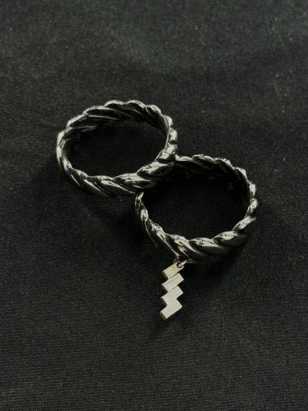 しめ縄リング紙垂あり – Kenichi Asano Studio – Custom Jewelry