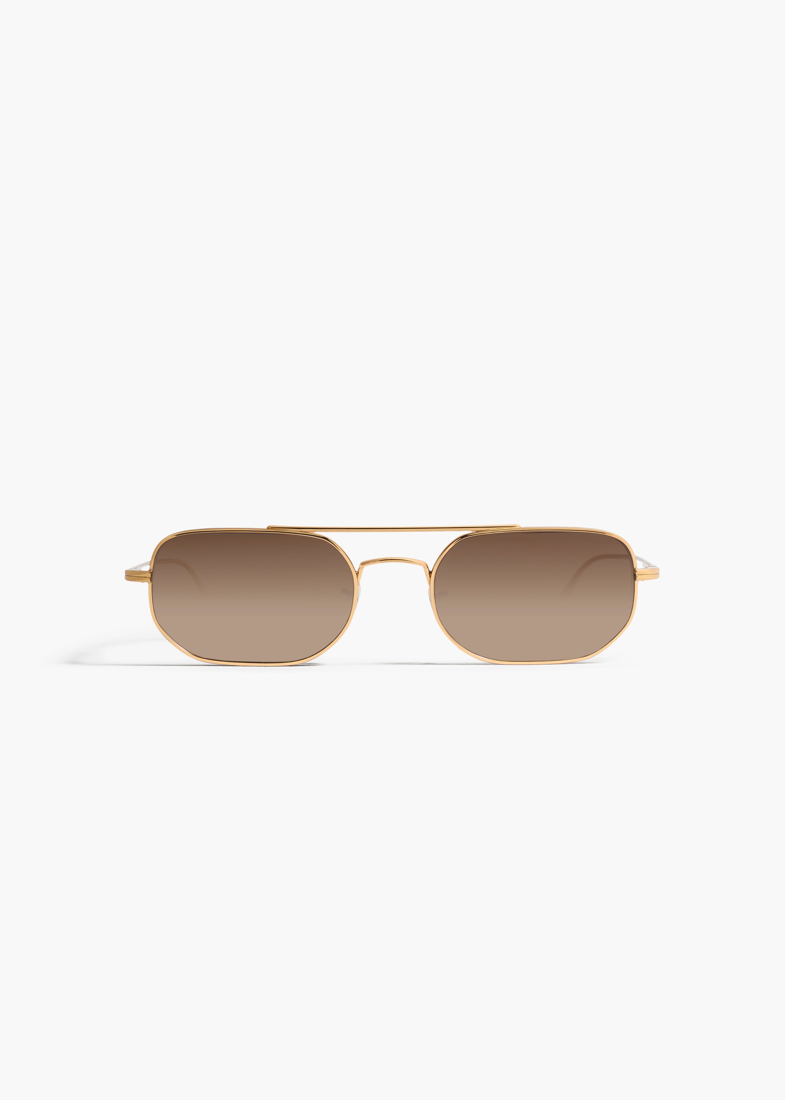 KHAITE x Oliver Peoples 1989C in Gold and Dark Brown